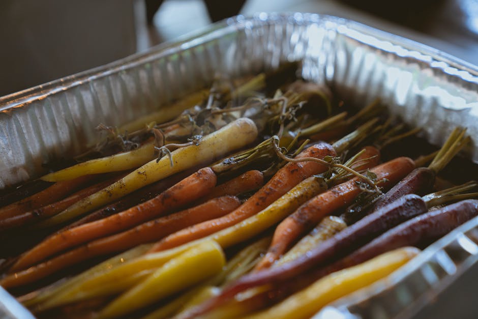 Vegan Maple Roasted Carrots