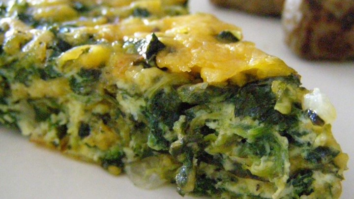 Crustless Spinach and Feta Quiche
