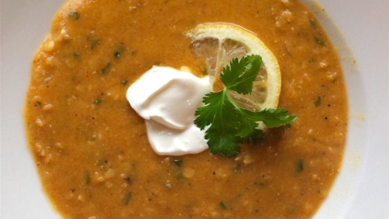 Lemony Lentil Soup with Spinach