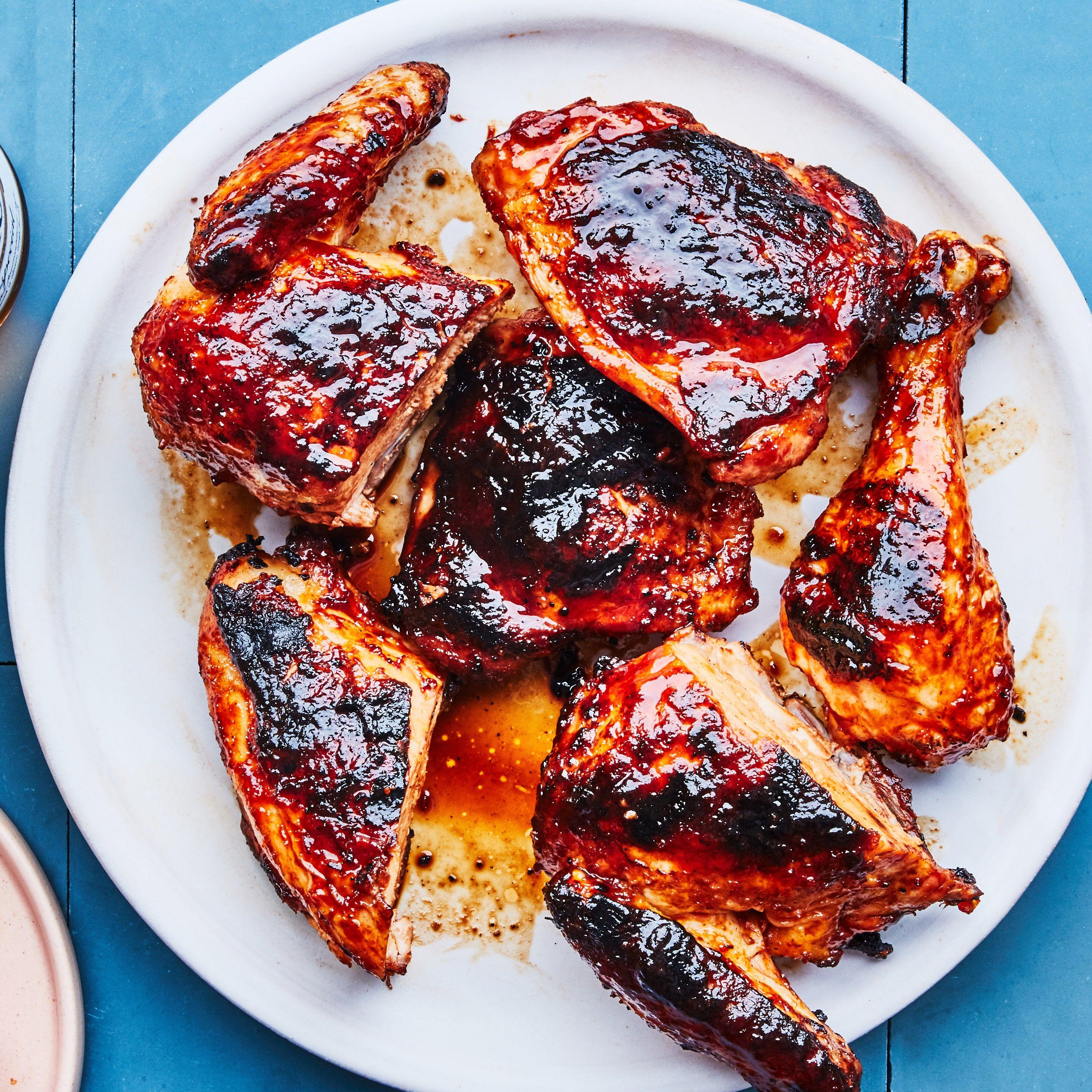 BBQ Maple-Glazed Chicken Thighs