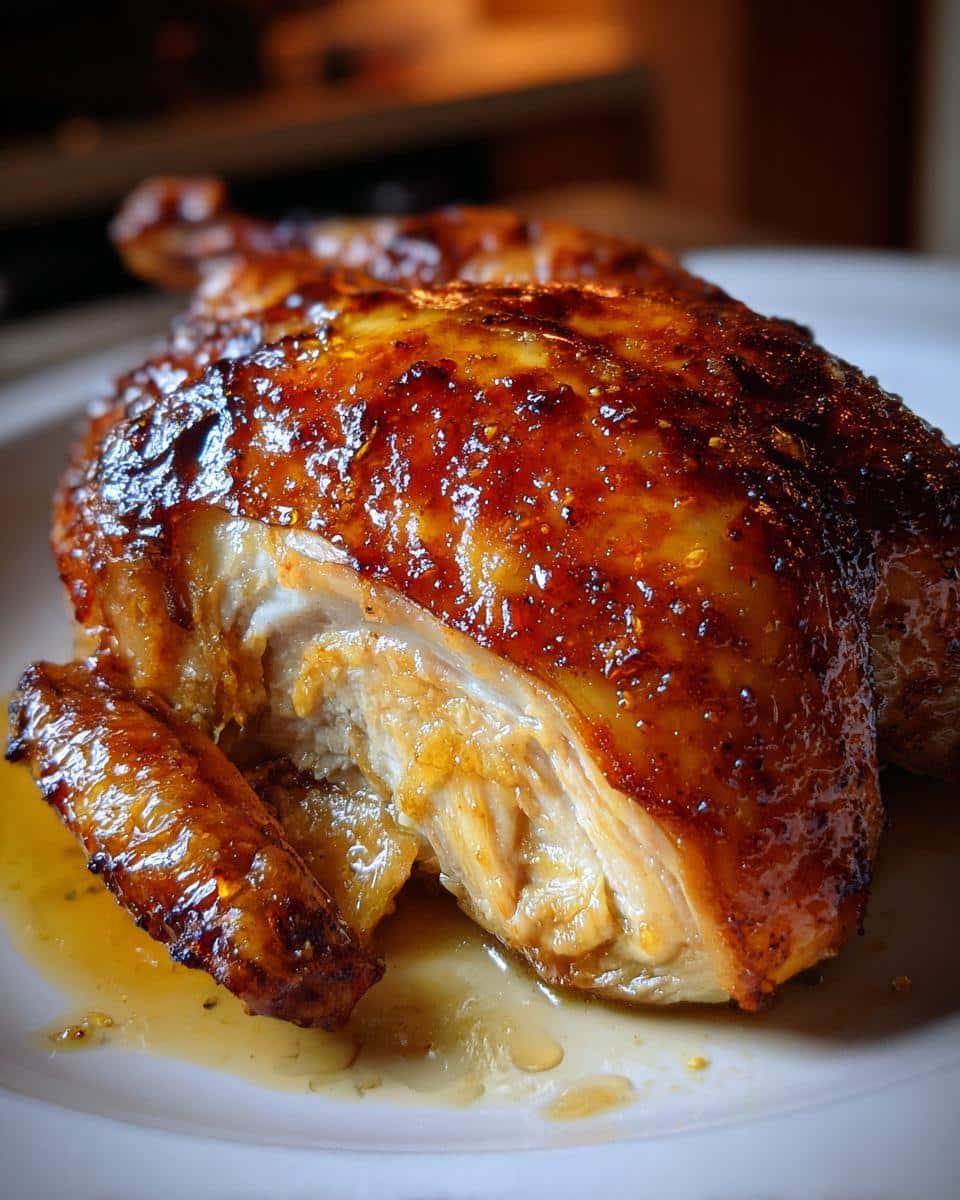 Maple-Glazed Roast Chicken