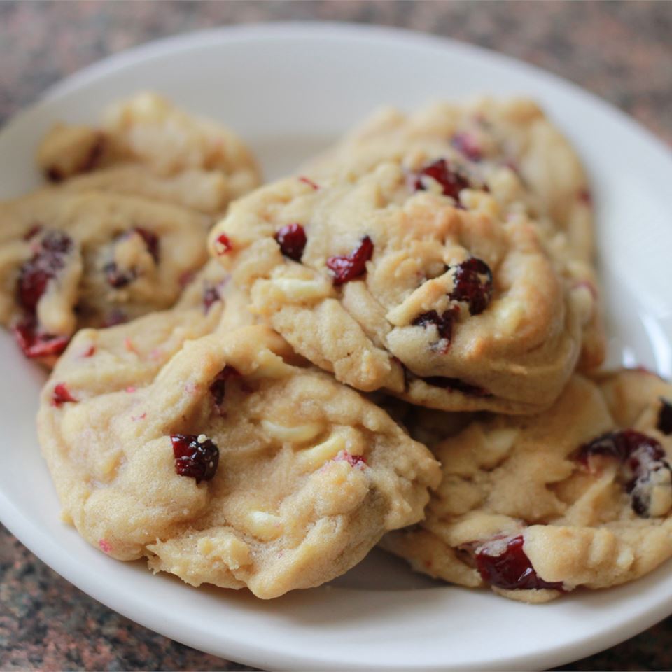 White Chocolate and Cranberry Cookies